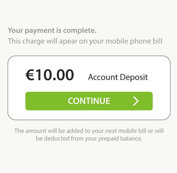 select pay by phone amount to deposit