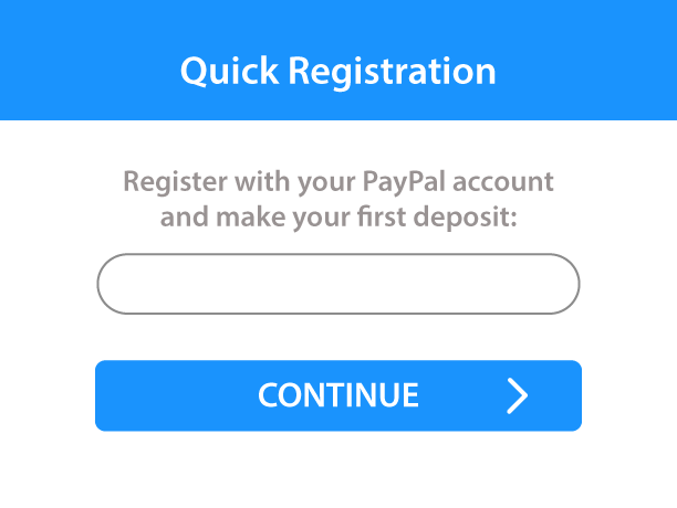 Paypal quick registration